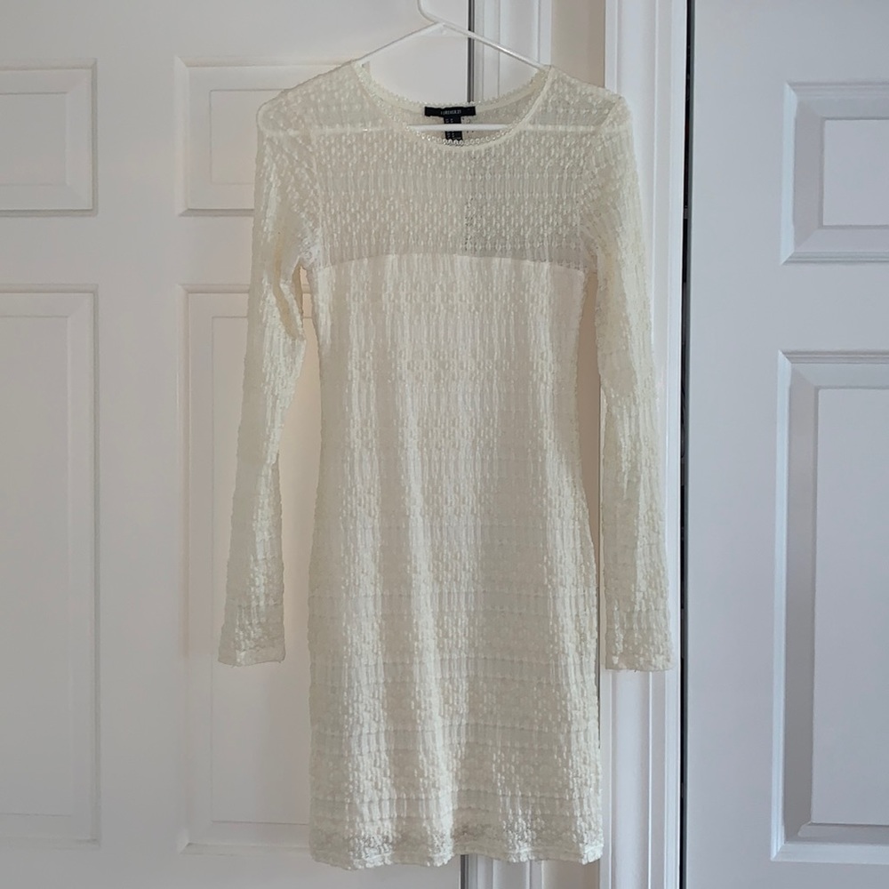 Forever 21 Laced long-sleeve dress